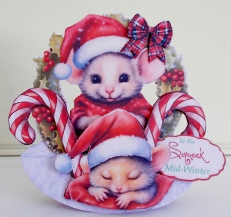 Chrismouse Festivi-cheese 12 Rocker Card by Pam Stubley