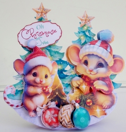 Chrismouse Festivi-cheese 13 Rocker Card by Pam Stubley