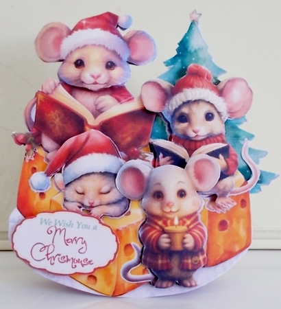 Chrismouse Festivi-cheese 17 Rocker Card by Pam Stubley