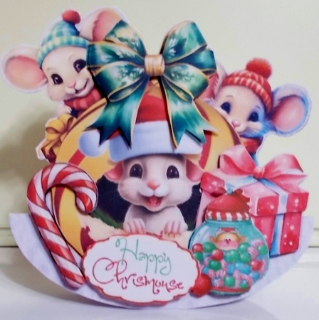 Chrismouse Festivi-cheese 20 Rocker Card by Pam Stubley