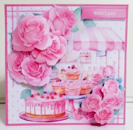 Cake Stall - Decoupage Card Mini Kit by Pam Stubley