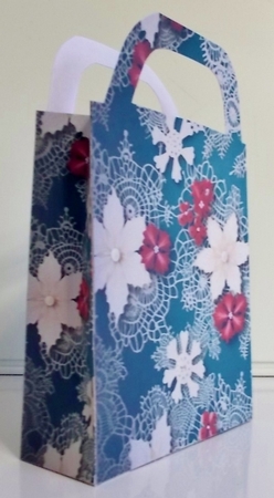 Christmas lace gift bag 6 by Pam Stubley