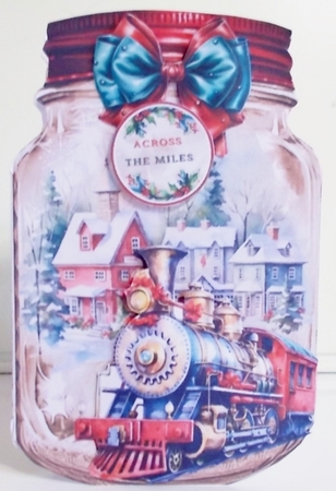 Christmas Train Mason Jar 02 Mini Page Kit by Pam Stubley