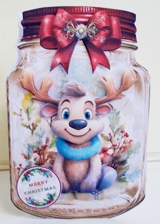 Cute Deer Mason Jar Mini Page Kit by Pam Stubley