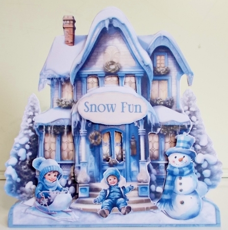 Home for Christmas 3 XL Shaped Card Kit by Pam Stubley