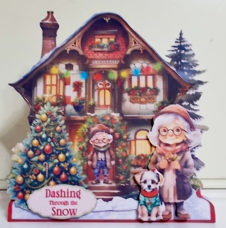 Home for Christmas 7 XL Shaped Card Kit by Pam Stubley