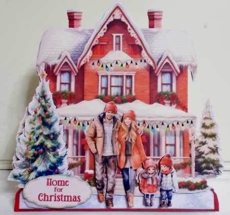 Home for Christmas 8 XL Shaped Card Kit by Pam Stubley