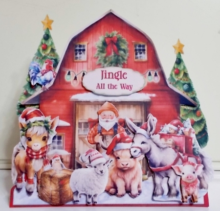 Home for Christmas 12 XL Shaped Card Kit by Pam Stubley