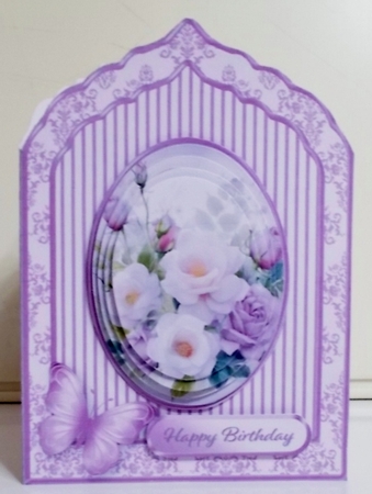 Wild Roses - Shaped Card Mini Kit by Pam Stubley
