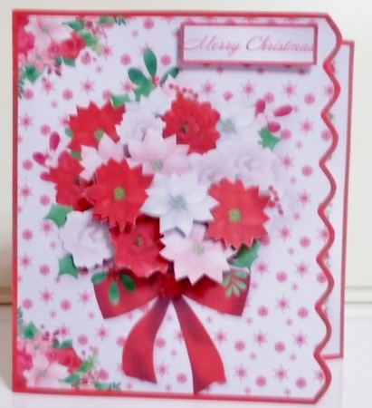 Christmas Bouquet - Side Scallop Card Mini Kit by Pam Stubley
