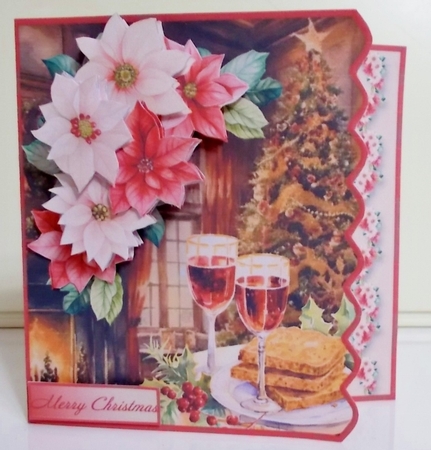 Christmas Cheer - Side Scallop Card Mini Kit by Pam Stubley
