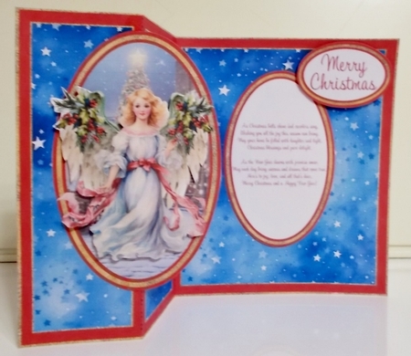 Angel Holly Wings Oval Foldback by Pam Stubley