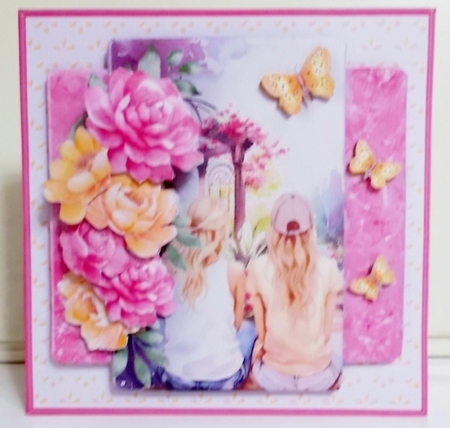Best Friends - Decoupage Card Mini Kit by Pam Stubley