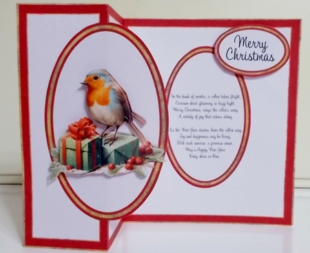 Robin with Gifts by Pam Stubley