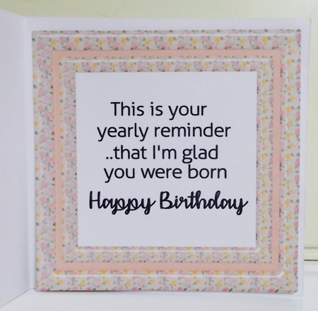 Peach floral birthday insert 4 by Pam Stubley