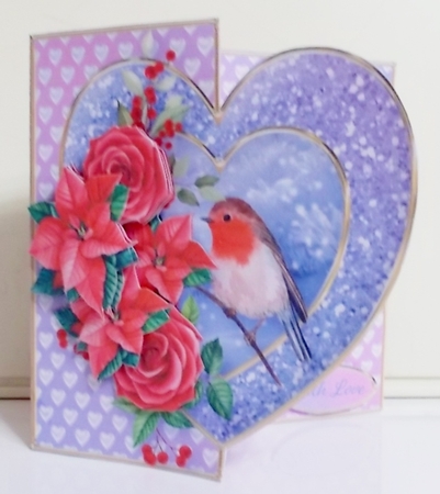 December Romance - Offset Heart Card Mini Kit by Pam Stubley