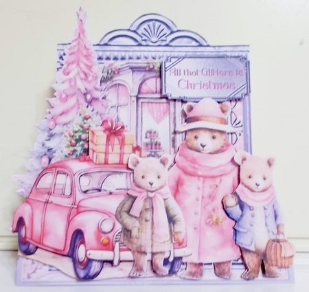 Christmas Glimmer 1 XL Shaped Card Kit by Pam Stubley