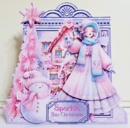 Christmas Glimmer 2 XL Shaped Card Kit by Pam Stubley