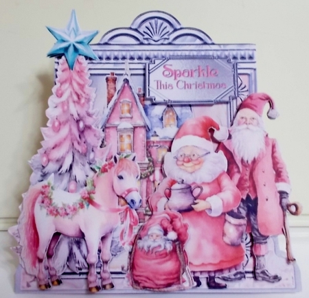 Christmas Glimmer 4 XL Shaped Card Kit by Pam Stubley