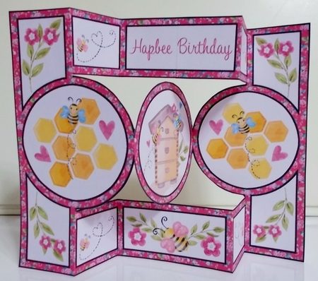 Hapbee Birthday Pink by Pam Stubley