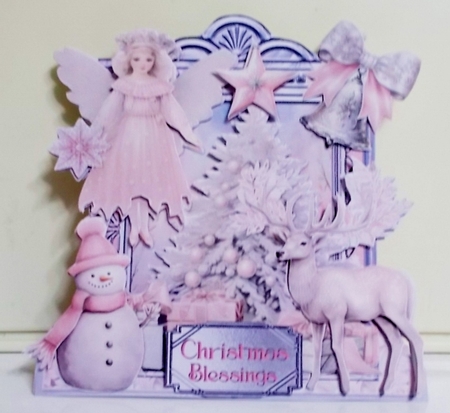 Christmas Glimmer 15  XL Shaped Card Kit by Pam Stubley