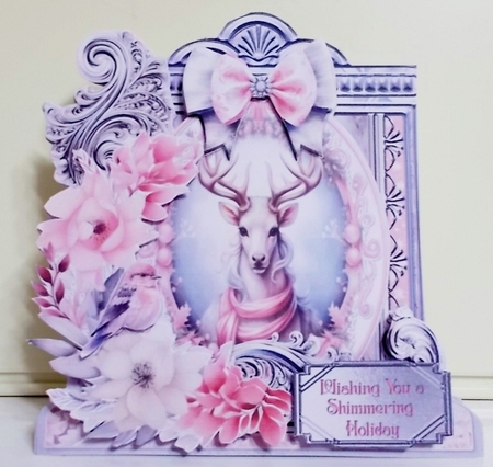 Christmas Glimmer 19  XL Shaped Card Kit by Pam Stubley