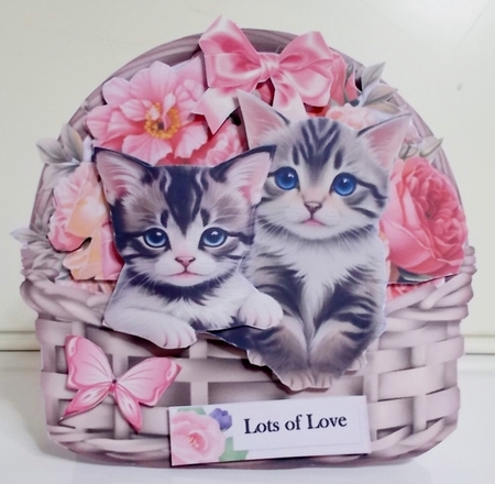 Cute Kittens In basket mini kit by Pam Stubley