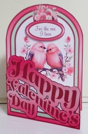 Valentines Love Birds Cutaway Arch by Pam Stubley