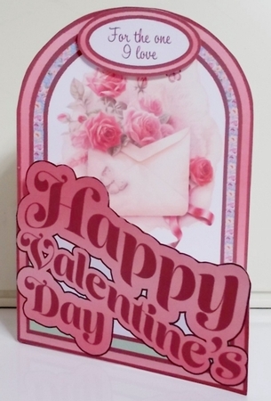 Valentines Love Letter Cutaway Arch by Pam Stubley