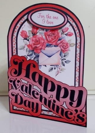 Letter with Roses Cutaway Arch by Pam Stubley