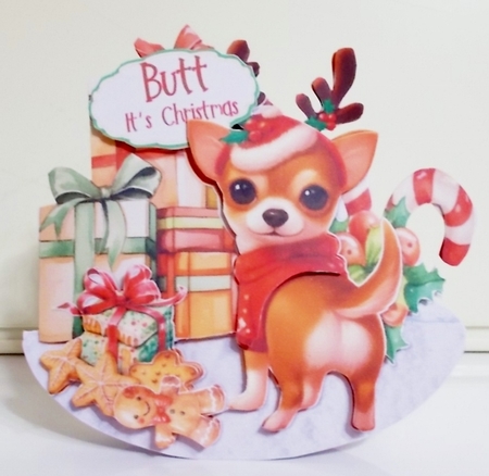 Butt its Christmas 2 Rocker Card by Pam Stubley