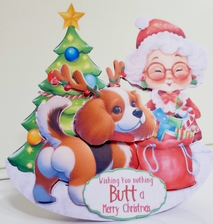 Butt its Christmas 5 Rocker Card by Pam Stubley