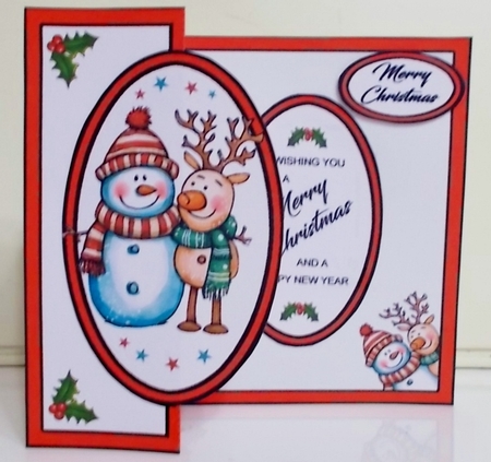 FB Snowman & reindeer by Pam Stubley