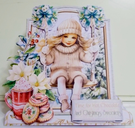 Get Knitted its Christmas 5 XL Shaped Card Kit by Pam Stubley