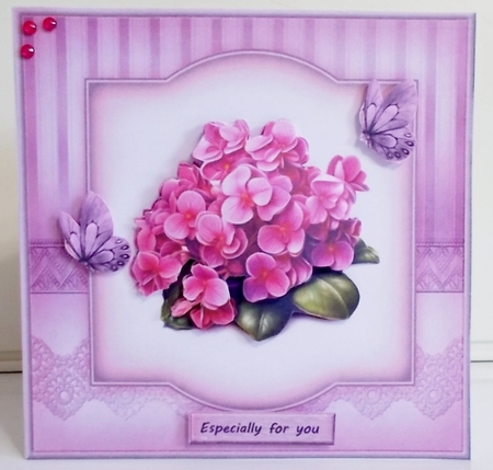 Perfect Pink Pansies Mini Kit by Pam Stubley