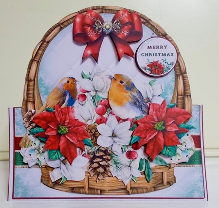 Christmas Basket 02 Tent Card Kit  by Pam Stubley