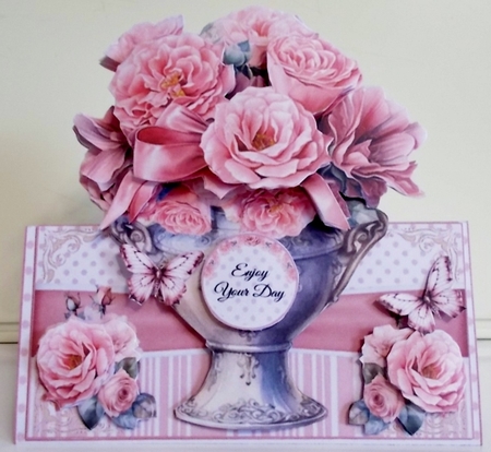 Floral Vase Tent Card Kit  by Pam Stubley