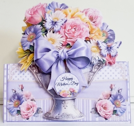 Floral Vase Tent Card Kit 02  by Pam Stubley