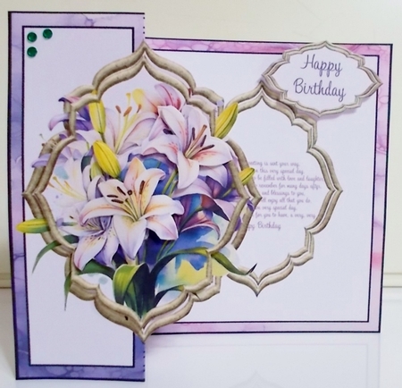 Purple Lily Birthday Bouquet by Pam Stubley