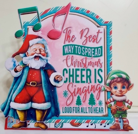 Fa, La, La, Lastic Christmas 11 XL Shaped Card Kit by Pam Stubley