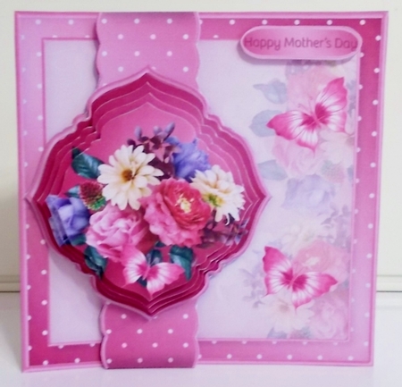 Colourful Bouquet - Border Card Mini Kit by Pam Stubley