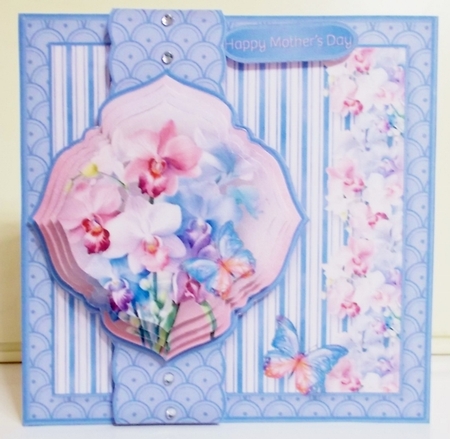 Pastel Orchids - Border Card Mini Kit by Pam Stubley