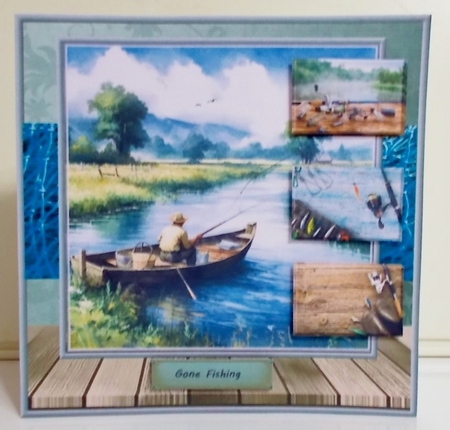 Gone Fishing Male Card Mini Kit by Pam Stubley