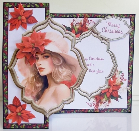 Glamorous Christmas Poinsettia by Pam Stubley