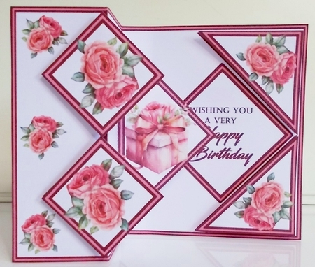 FBPS Pink gift box & roses by Pam Stubley