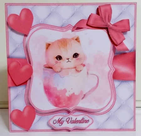 Cute Valentine Cat Mini Kit   by Pam Stubley