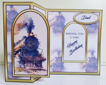 FB Steam engine (watercolour) by Pam Stubley