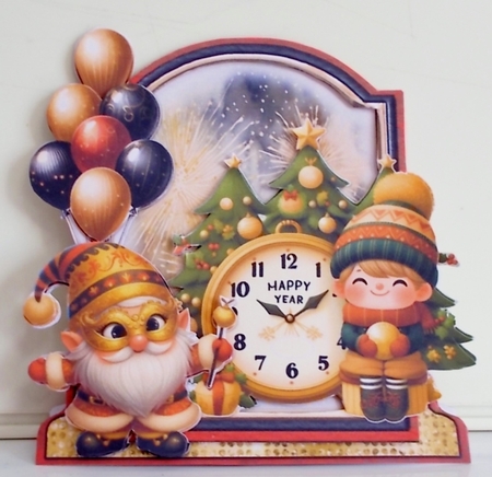 Happy Gnome Year 4 XL Shaped Card Kit by Pam Stubley
