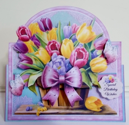 Tulips Tent Card Kit by Pam Stubley
