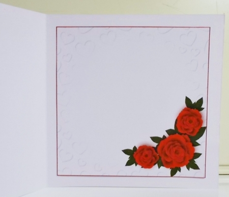 6x6 Love you, anniversary or Valentine insert by Pam Stubley
